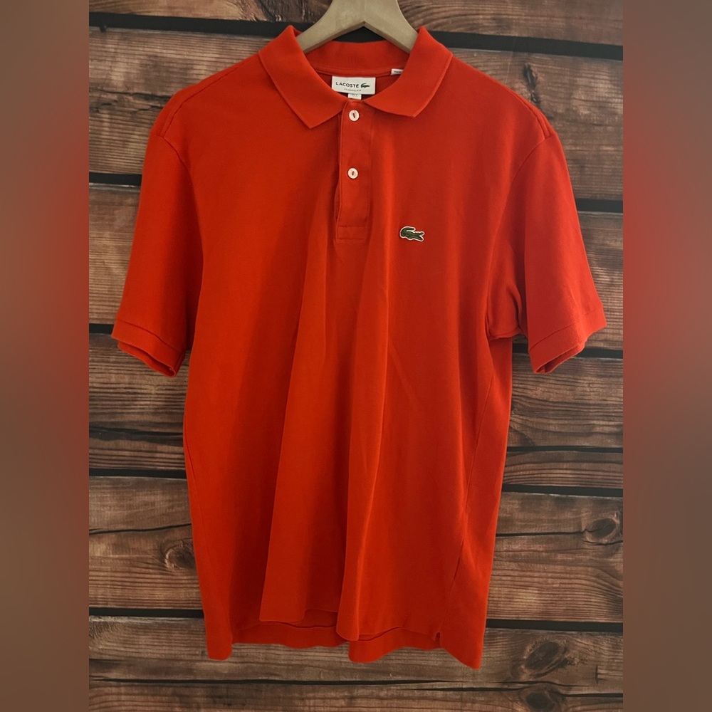 Lacoste polo shirt burnt orange